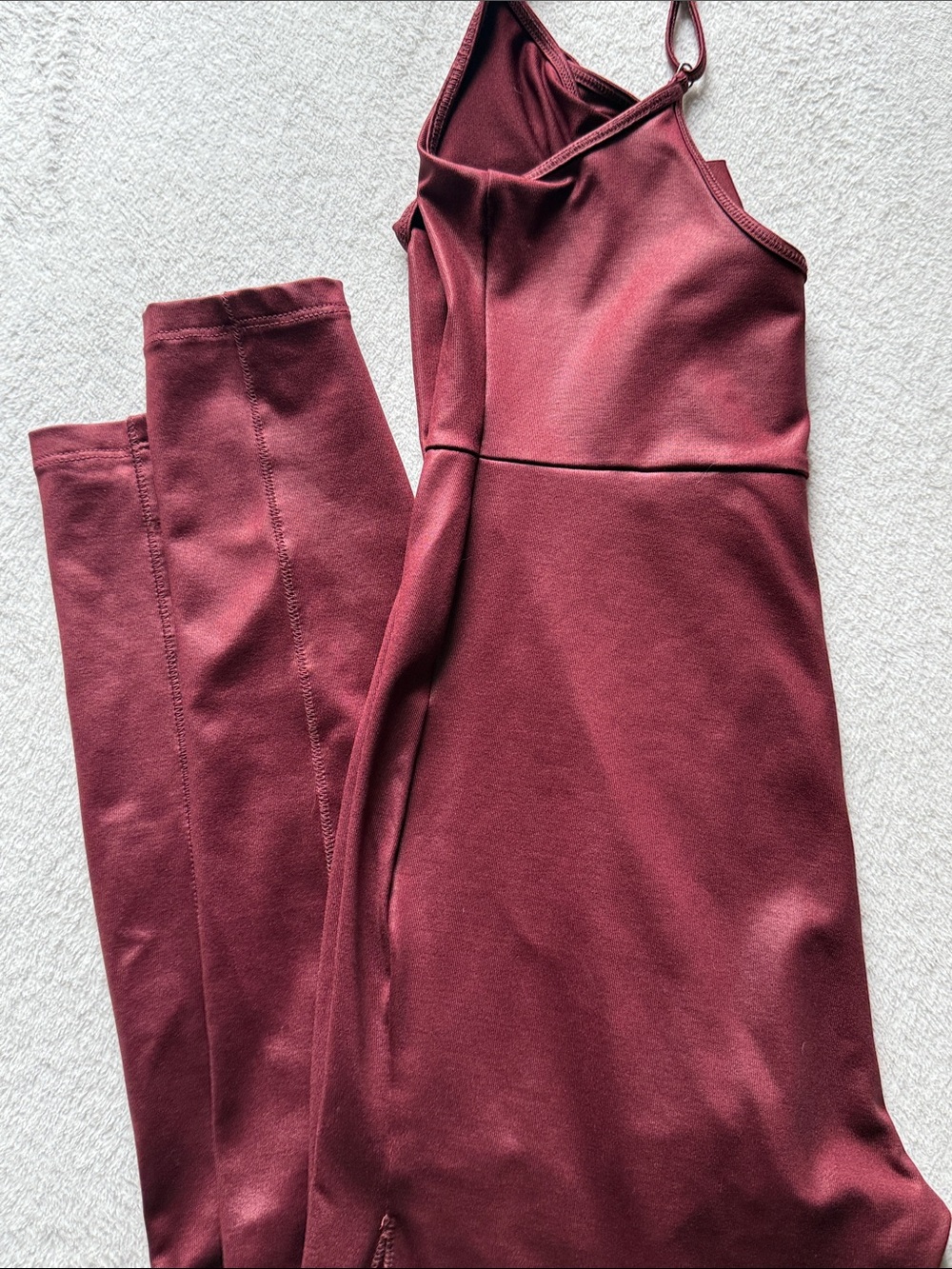 Wild Fable Wine Red Ribbed Tank - Picture 3 of 3